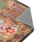 Mint Florals Area Rug, Available in 3 sizes | D20014