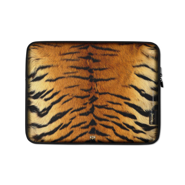 Tiger Print Laptop Sleeve, Animal Print Pouch, Tiger Skin Laptop Bag, Lightweight Laptop Case, PF - 1018