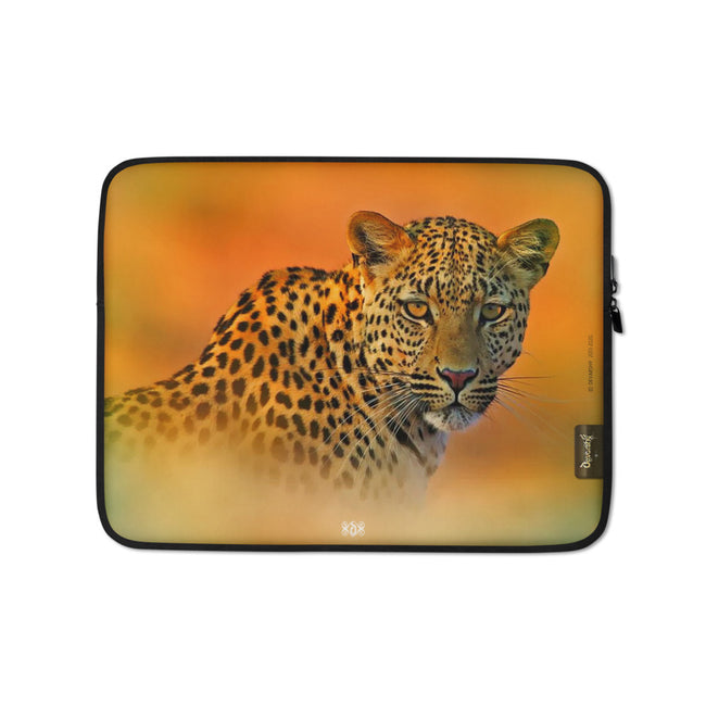 Leopard Print Laptop Sleeve, Notebook Cover, Lightweight Laptop Case, Animal Print Pouch, Leopard Print Bag, PF - 1022