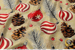 Xmas Decor Apparel Fabric 3Meters+, 9 Designs | 8 Fabrics Option | Fabric By the Yard | 073