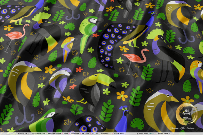 Animal Patterns Apparel Fabric 3Meters+|9 Designs | 8 Fabrics Option | Kids Fabric By the Yard | 028